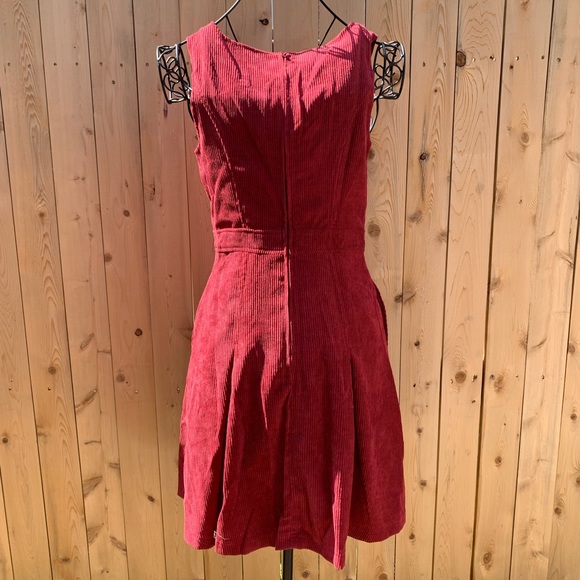 Modcloth Utmost Allure Corduroy A-Line Dress Size 2 - Picture 10 of 15
